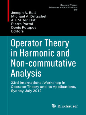 cover image of Operator Theory in Harmonic and Non-commutative Analysis